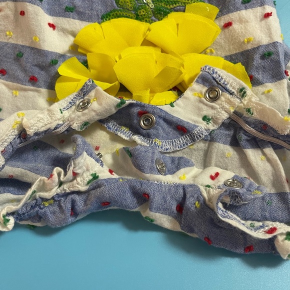 Mud Pie Girls Infant Romper with Pineapple Size 0-3 Months - Picture 7 of 8